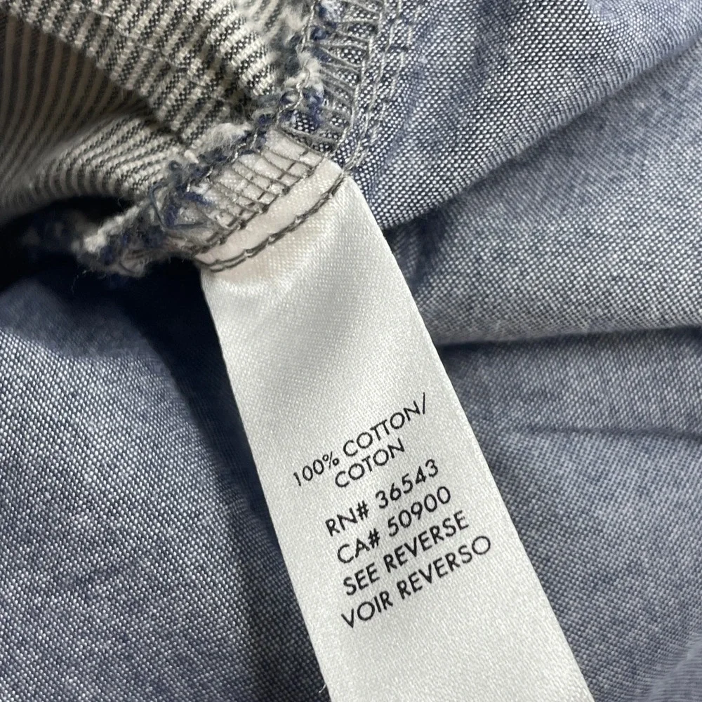Calvin Klein Mens Grey White Micro Stripe Straight Leg Cotton Pants 38x30 Preppy